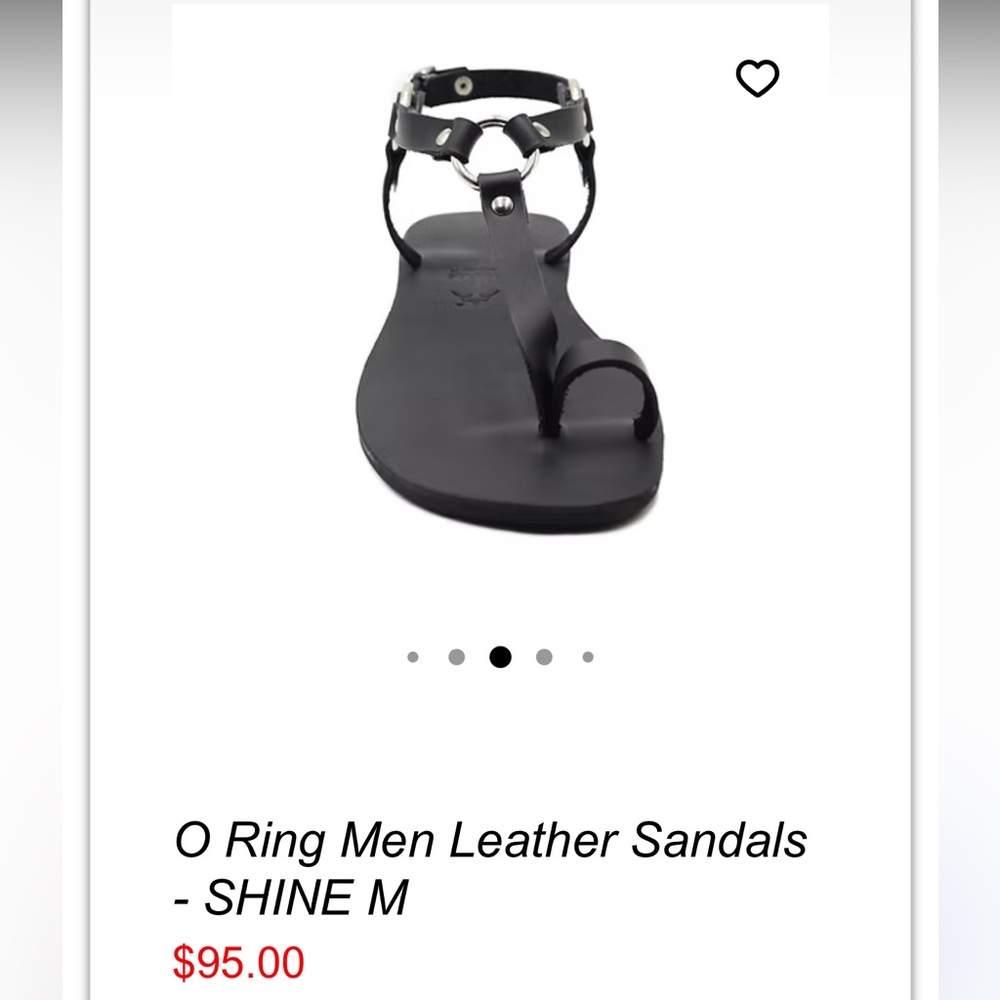 NWOB Calpas Ring handmade sandals